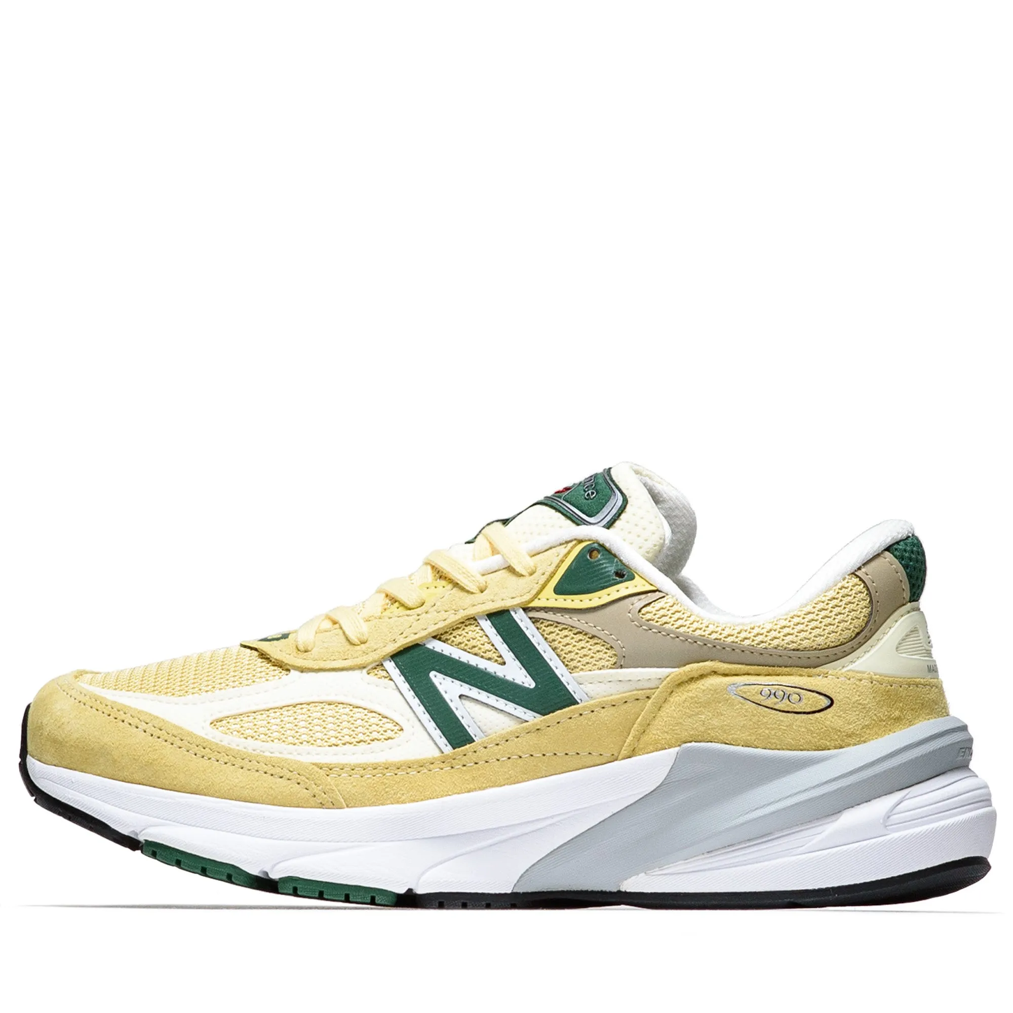New Balance Made in USA 990v6 - Pale Yellow Supportive grip Comfort Grip