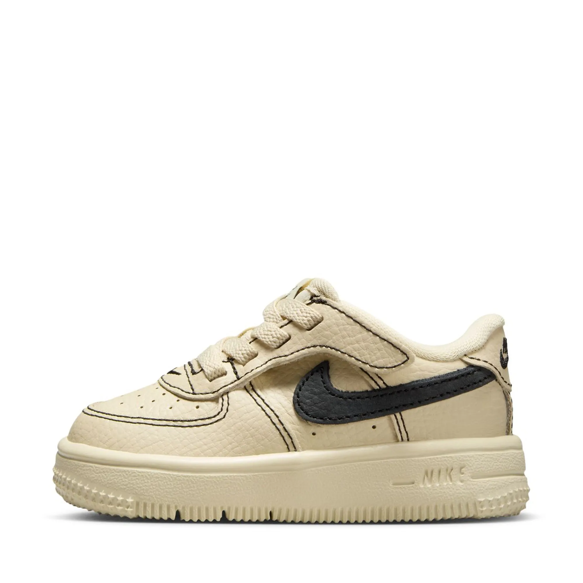 evening walk Classic Look Nike Force 1 Low LV8 EasyOn (TD) - Light Khaki/Black