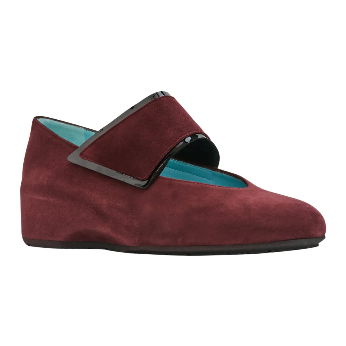 Thierry Rabotin Women's Abra Burgundy Suede Pop Color