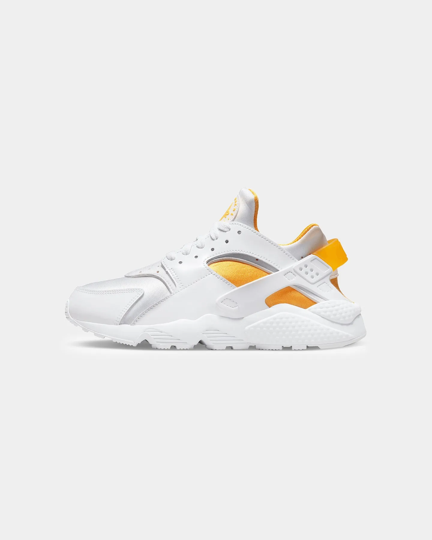 Lightweight Construction Cushioned traction Nike Women's Air Huarache  White/University Gold