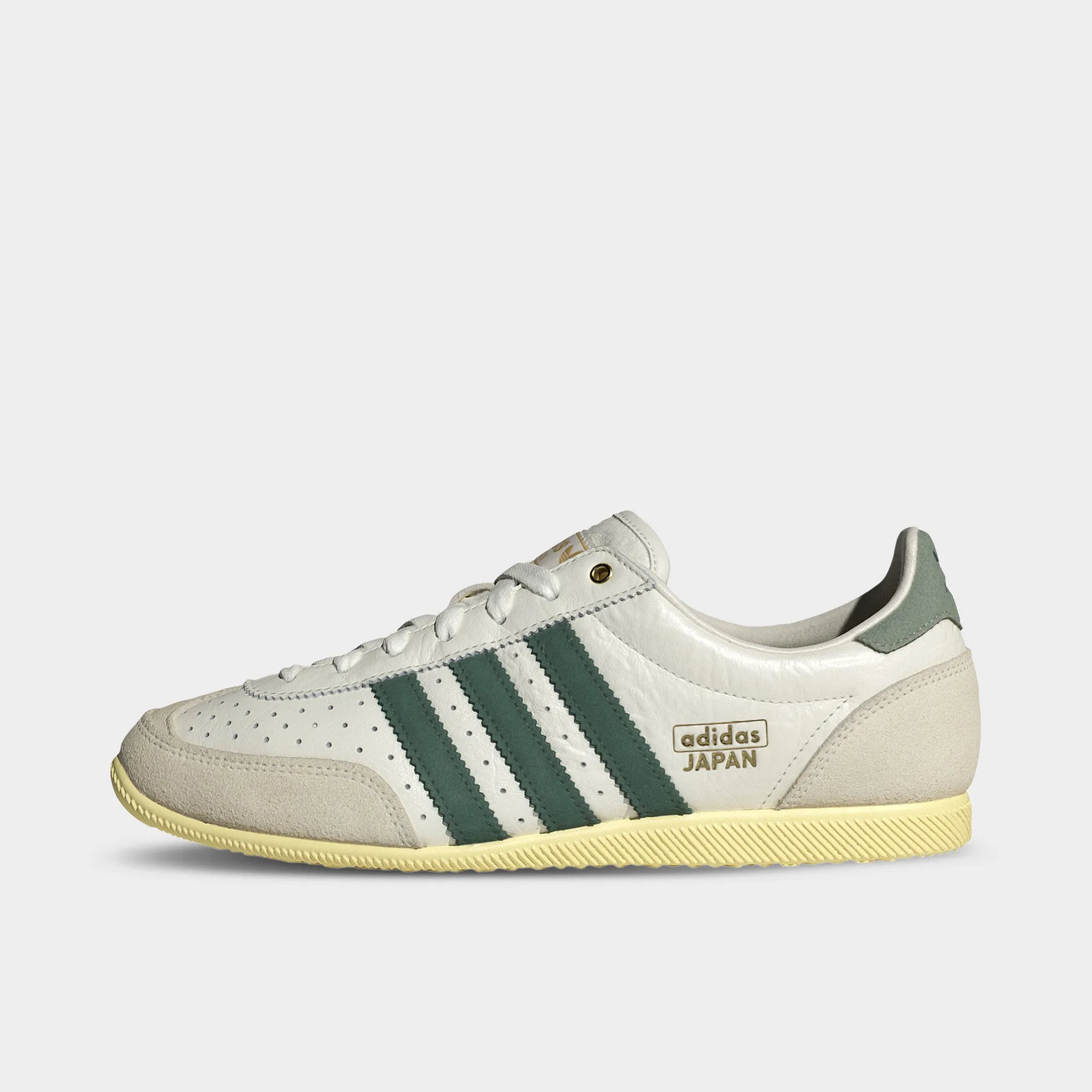 adidas Originals Women's Japan Off White / Collegiate Green - Orange Tint Wedge Heel