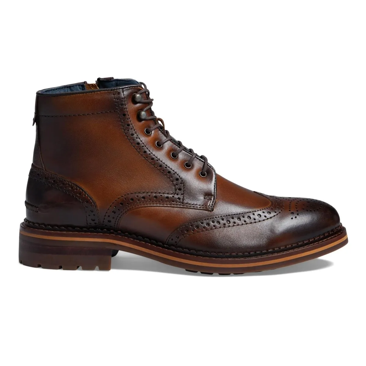 Derby Style Johnston & Murphy Men's XC Flex Connelly Wingtip Boot Tan