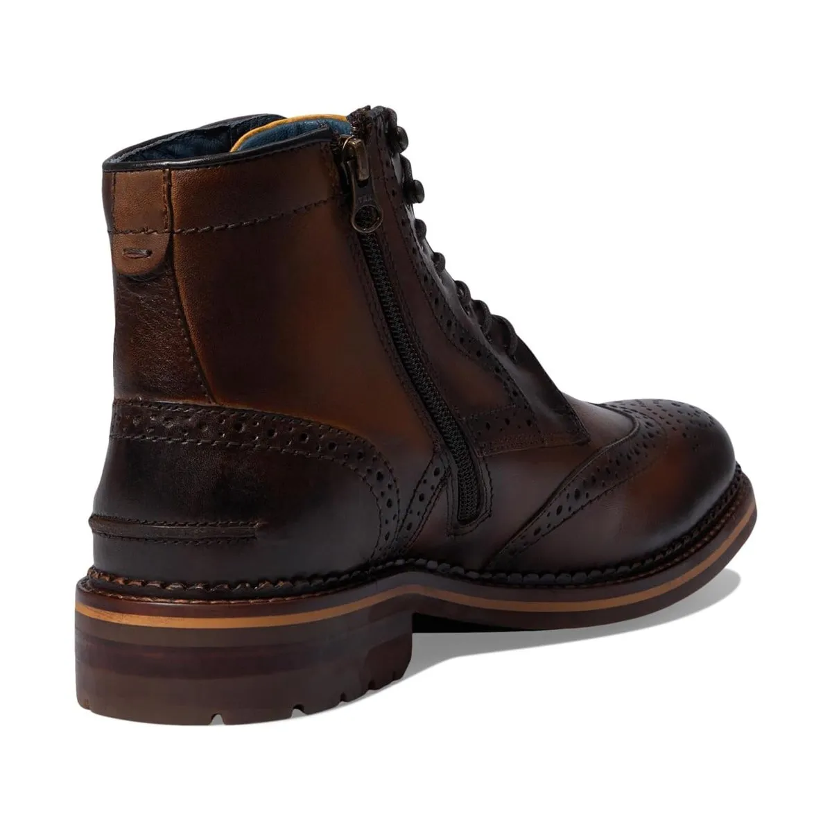 Johnston & Murphy Men's XC Flex Connelly Wingtip Boot Tan Travel Fit Evening Mode