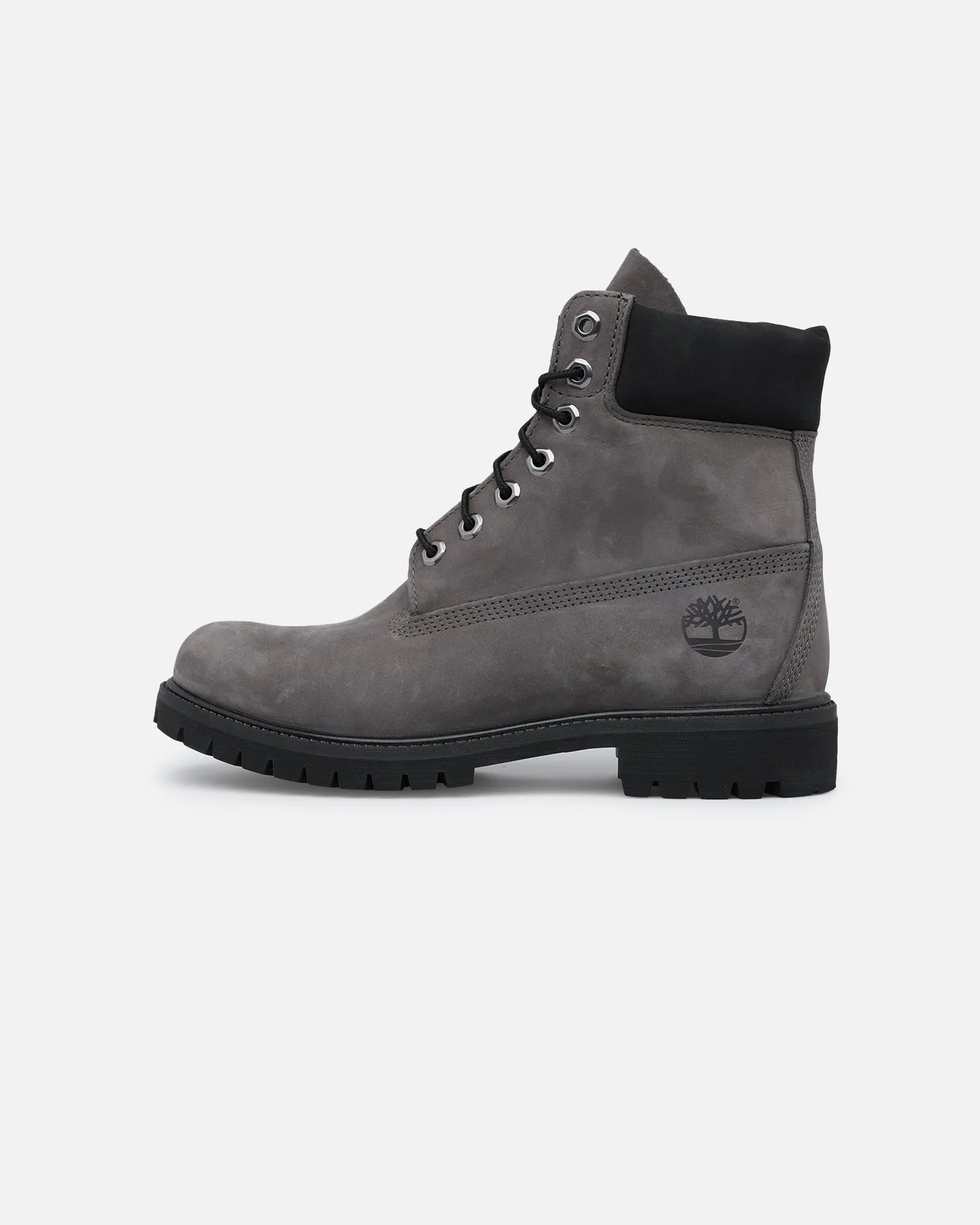 Timberland 6-Inch Premium Boot Medium Grey Nubuck Comfort Outsole Outdoor Fun