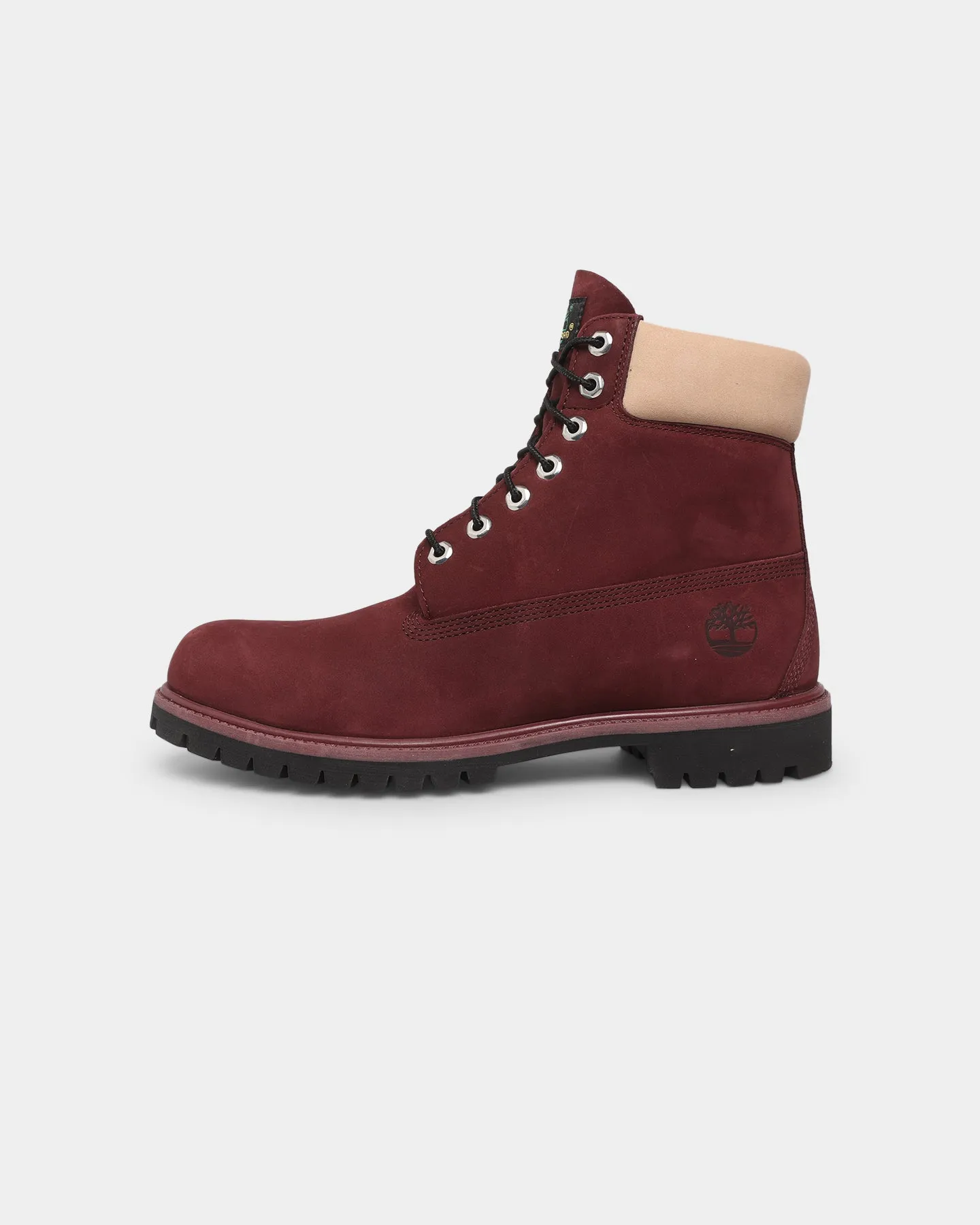 Timberland 6" Premium Boot Burgundy Nubuck Durable Build