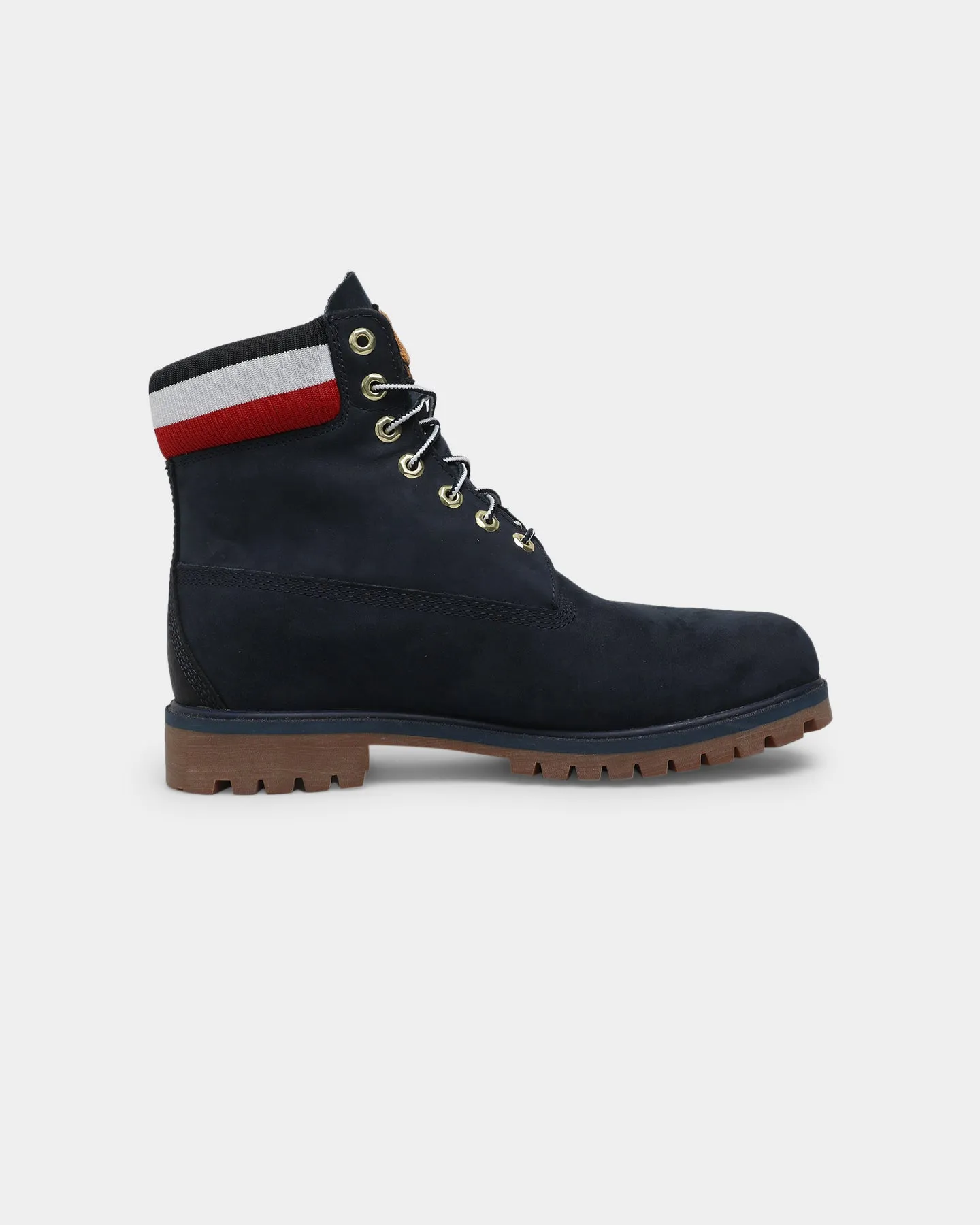 Timberland 6" Premium Boot Navy/Red Match Fit