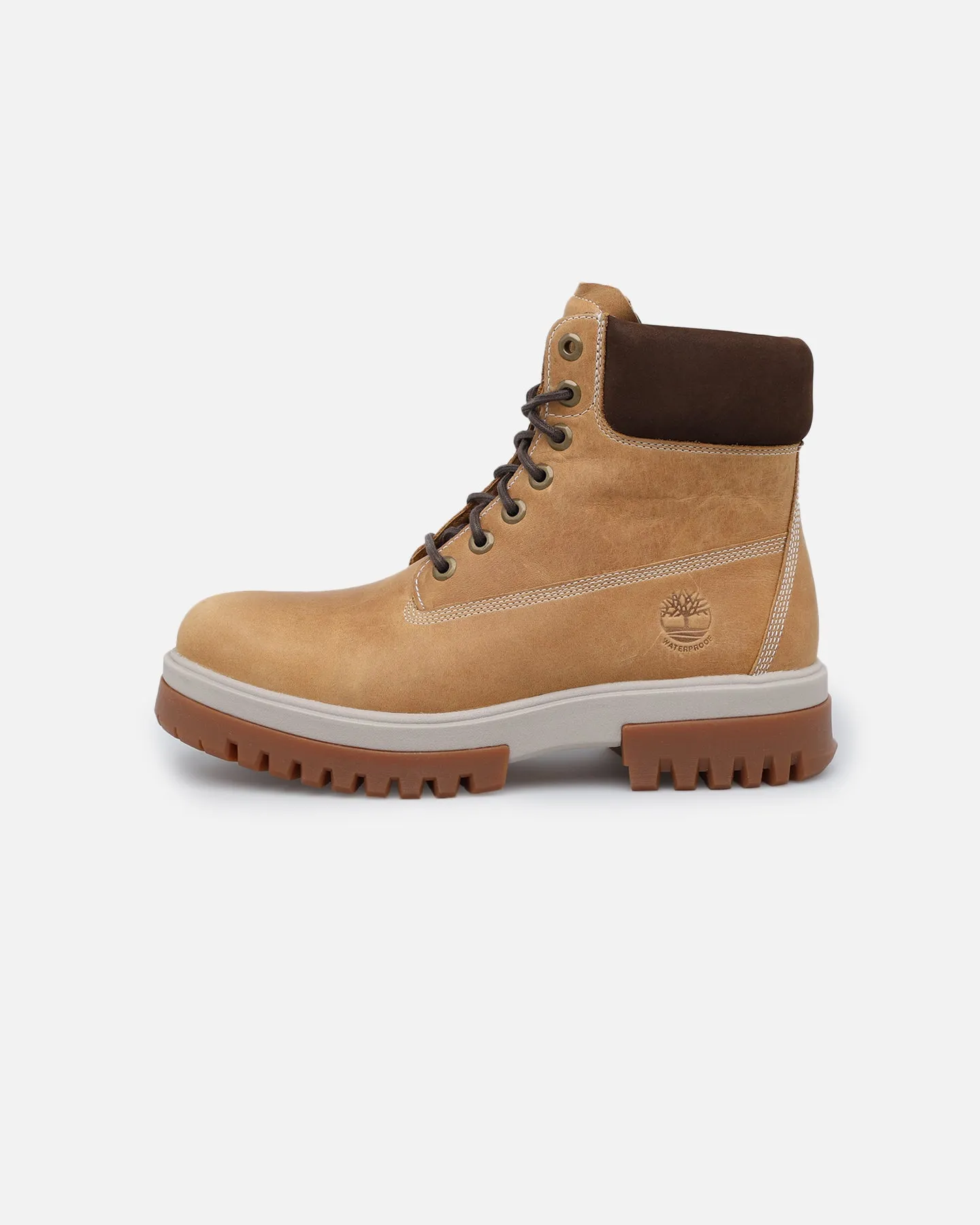 Wide Path Timberland Arbor Road Waterproof Boot Wheat Full-Grain