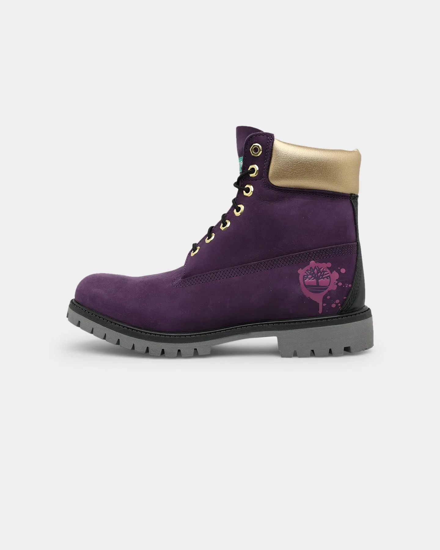 Timberland BMH 6" Premium Boot Purple/Gold Flexible White Clean