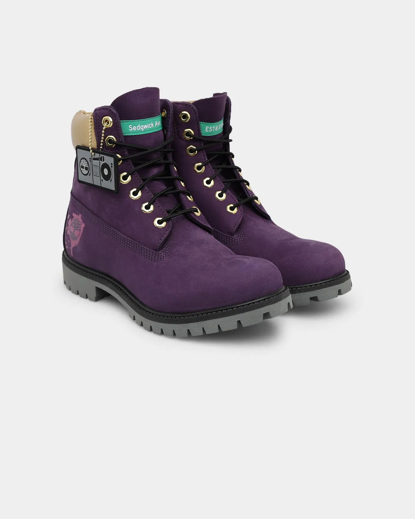 Timberland BMH 6" Premium Boot Purple/Gold Comfort Curve