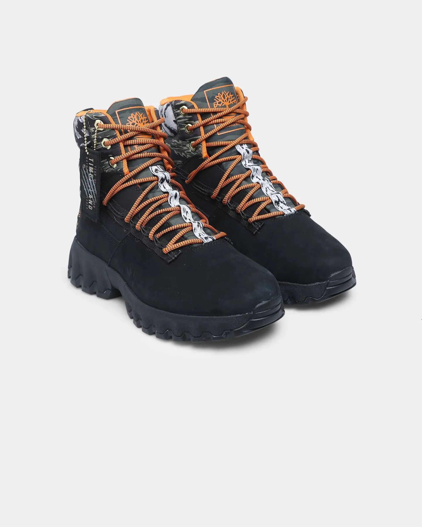 Retro Core Joint Care Timberland Green Stride Waterproof Edge Boots Black Nubuck