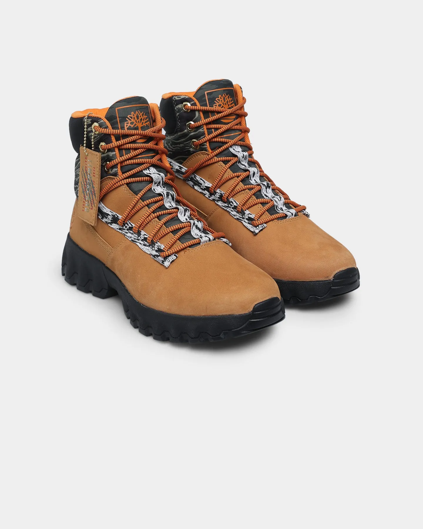 Peak Step Timberland Green Stride Waterproof Edge Boots Wheat Nubuck
