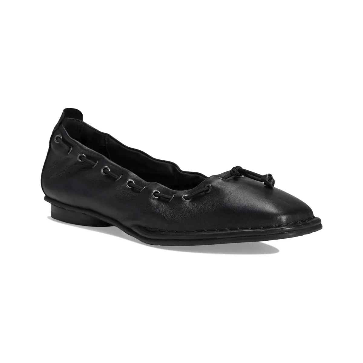 Fly London Women's BAPI264 Black Velvet Leather Stable Walk Client Meet