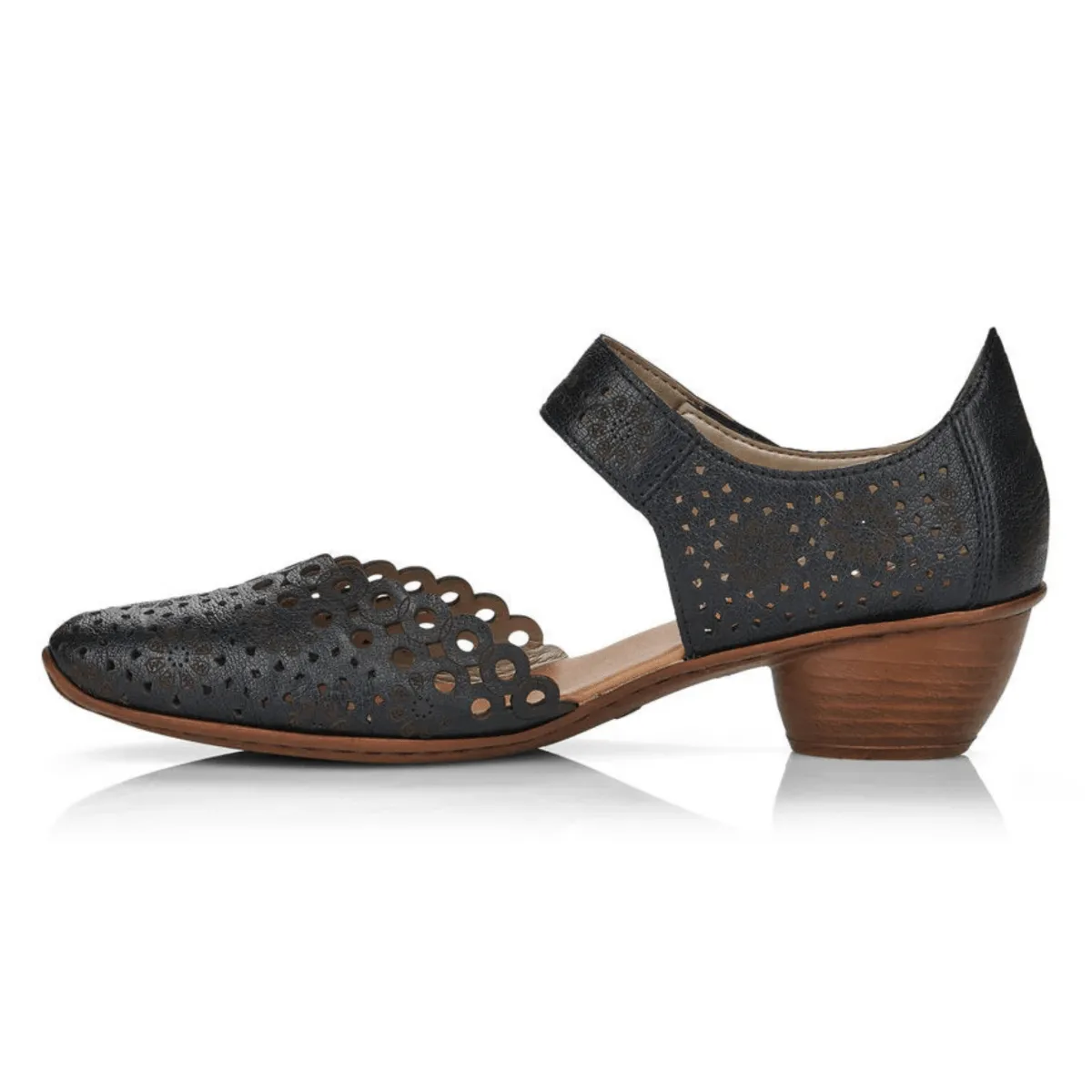 Jewelry Launch Rieker Women's 43753-02 Mirjam Black Patent