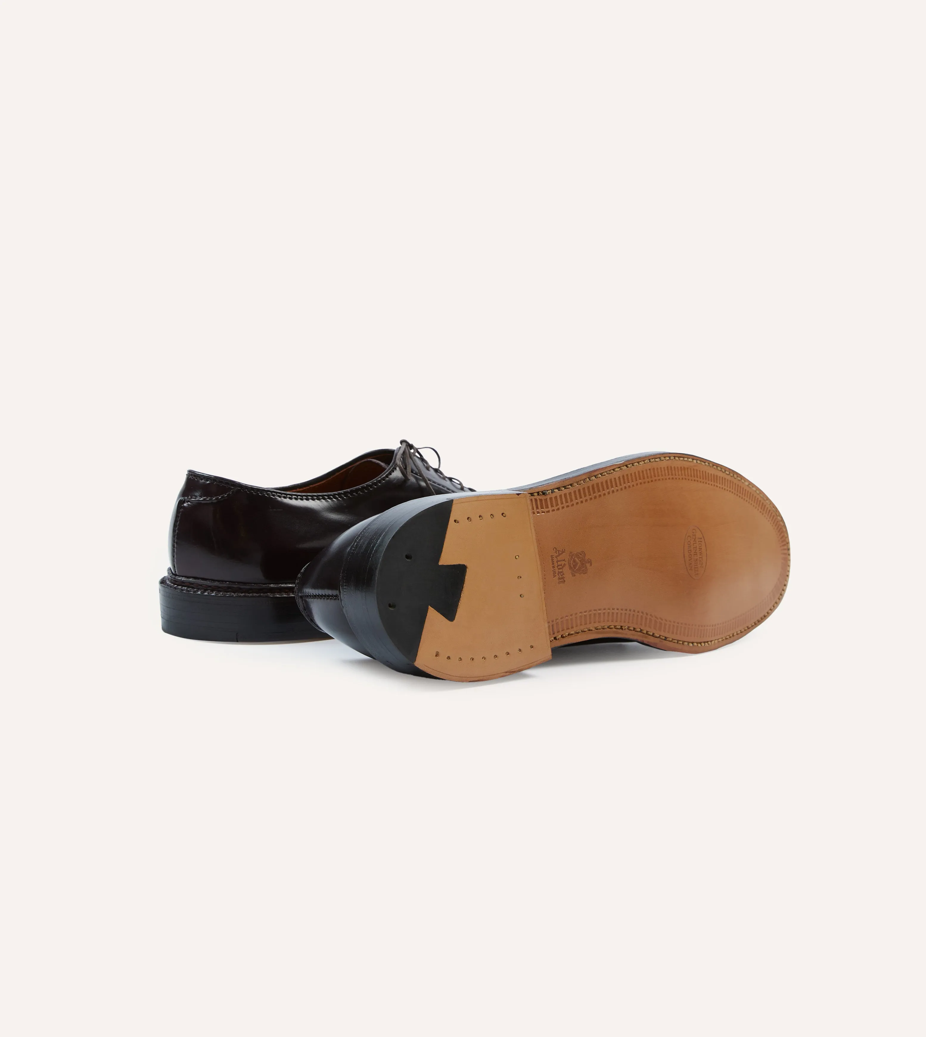 Alden Colour 8 Cordovan Plain Toe Blucher Show Time Water Guard