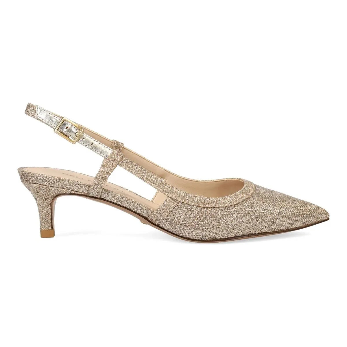 Soft color Pelle Moda Women's Deena 2 Platinum Gold Textile