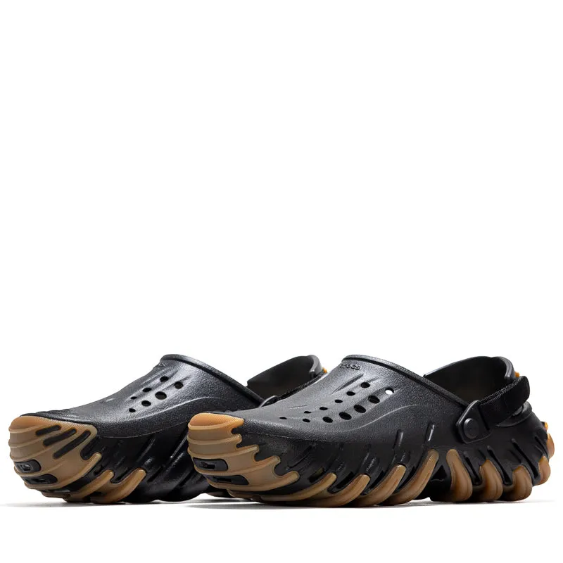 Crocs Echo Gum Ro Clog - Black Lightweight Base