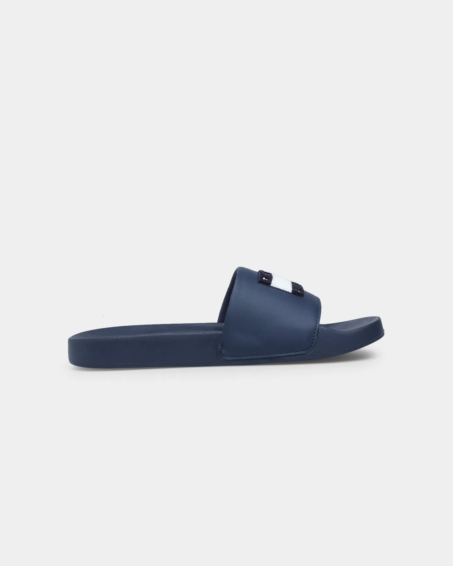 Tommy Jeans Towelling Flag Pool Slides Twilight Navy Retro Core