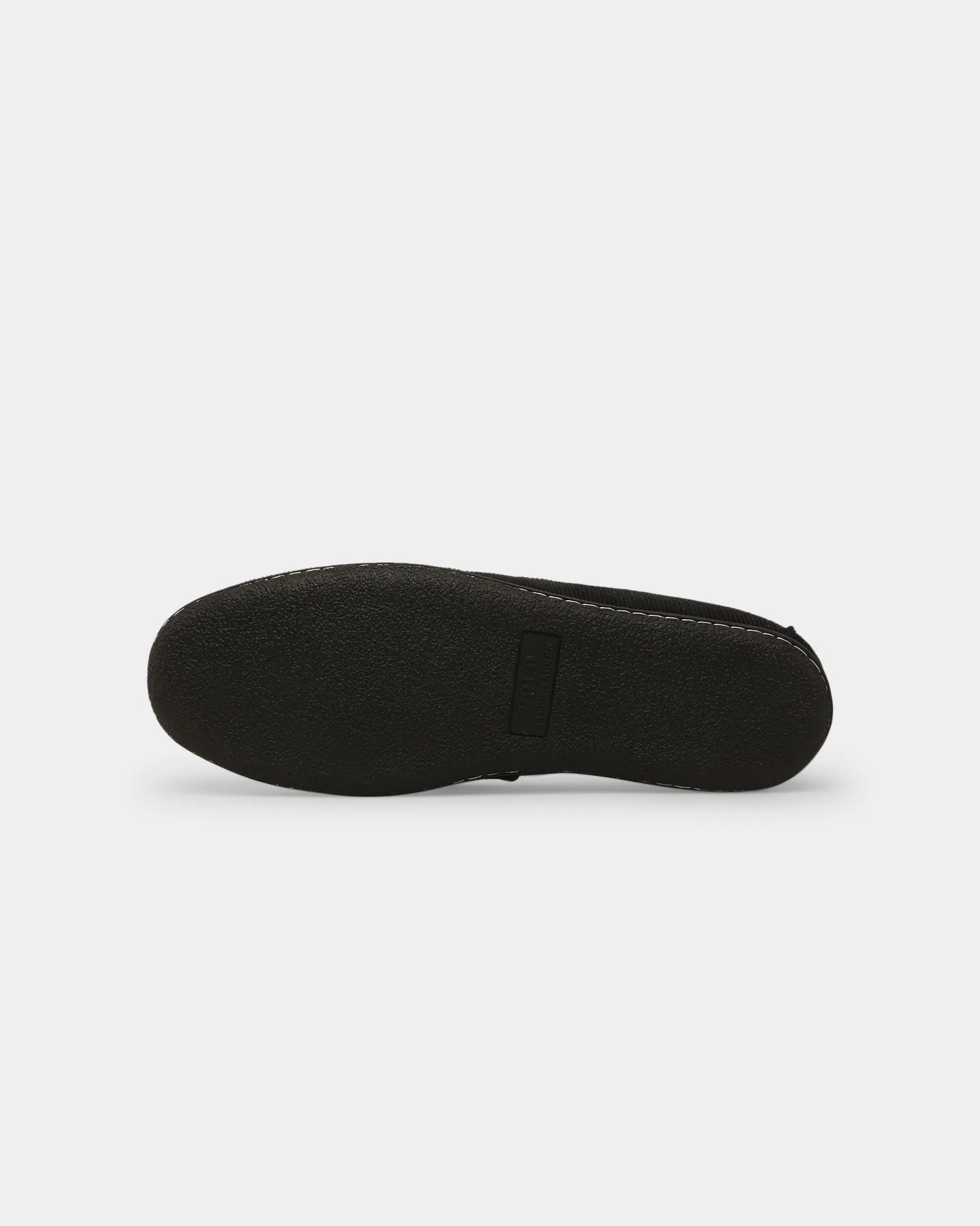 Polo Ralph Lauren Collins Slipper Black Corduroy Comfort Tongue