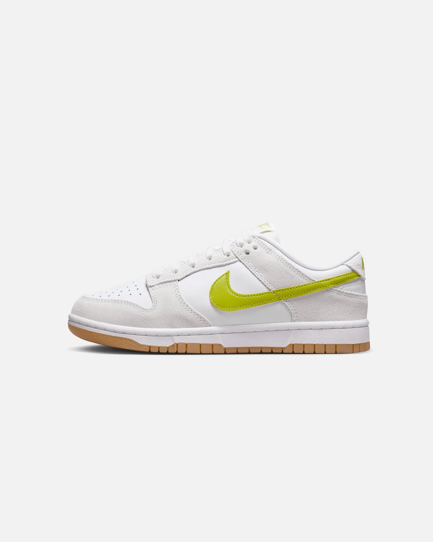 Nike Women's Dunk Low White/Bright Cactus Snug Slip-resistant look