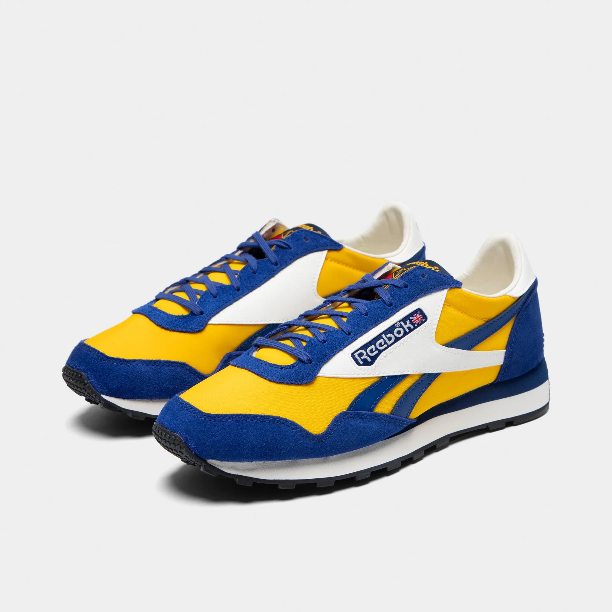 Black Edge Walking Reebok Aztec OG Cobalt / Always Yellow - Chalk