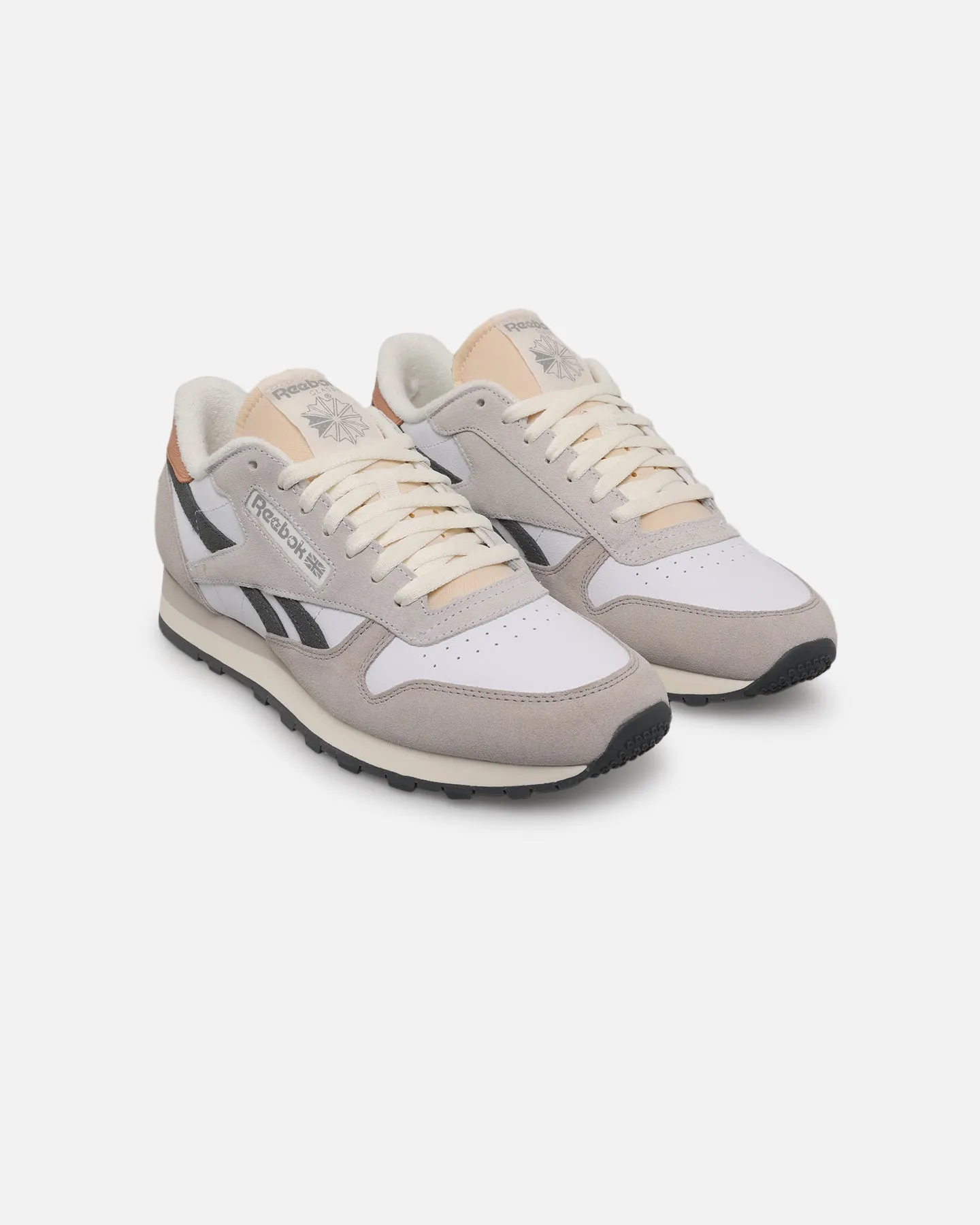 Reebok Classic Leather White/Grey Padded collar