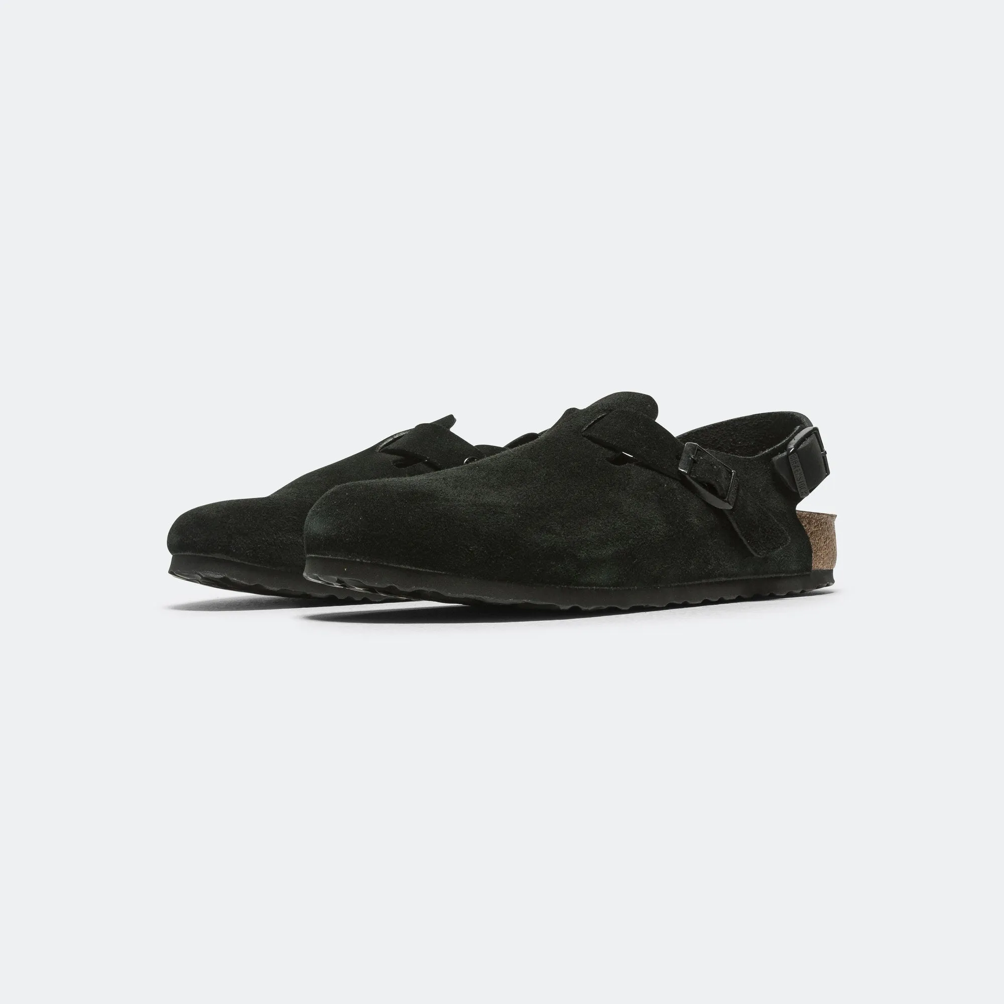 Non-Slip Grip Tokio - Black Suede Leather