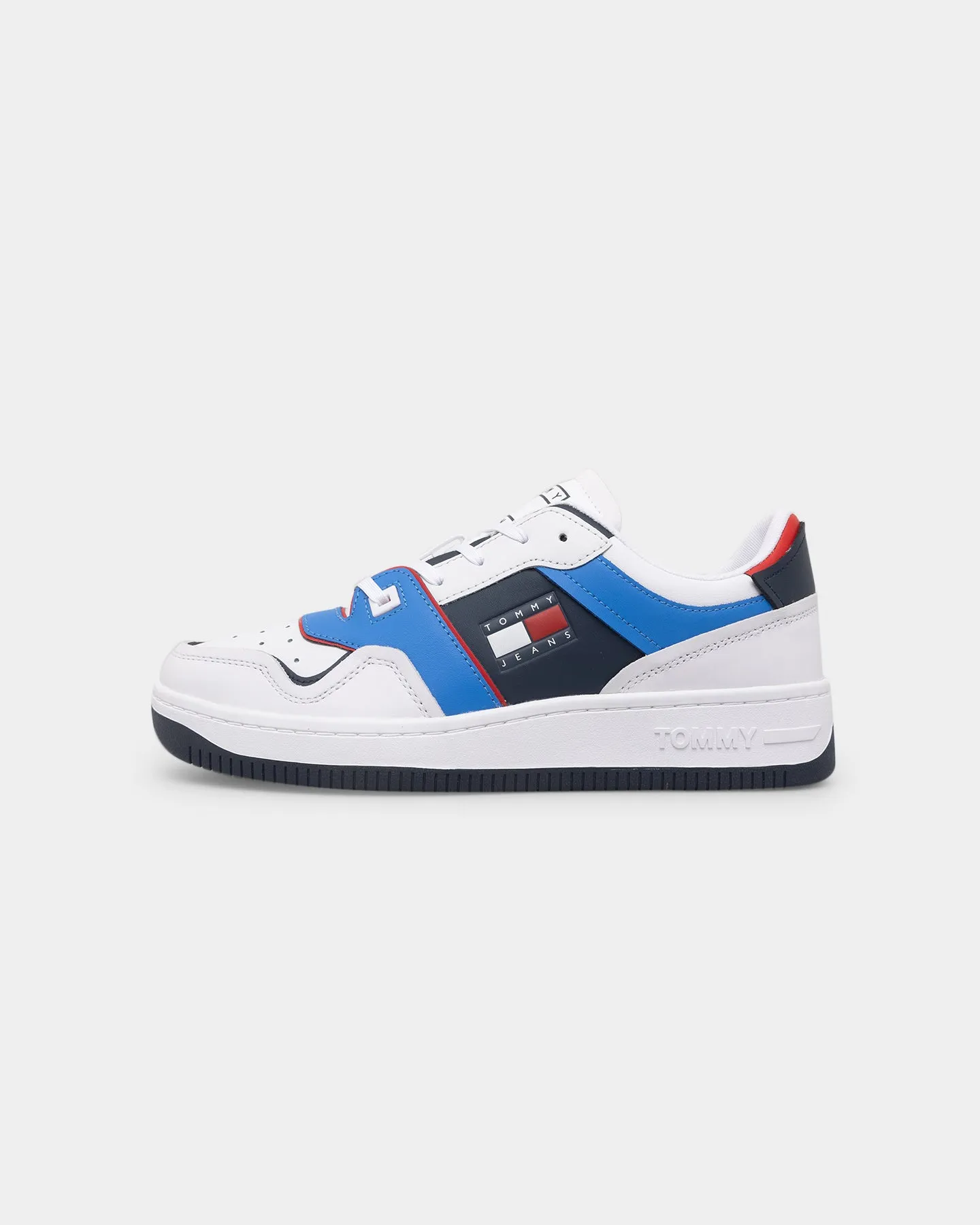 Synthetic Corner Style Tommy Jeans Archive Basketball Trainers White
