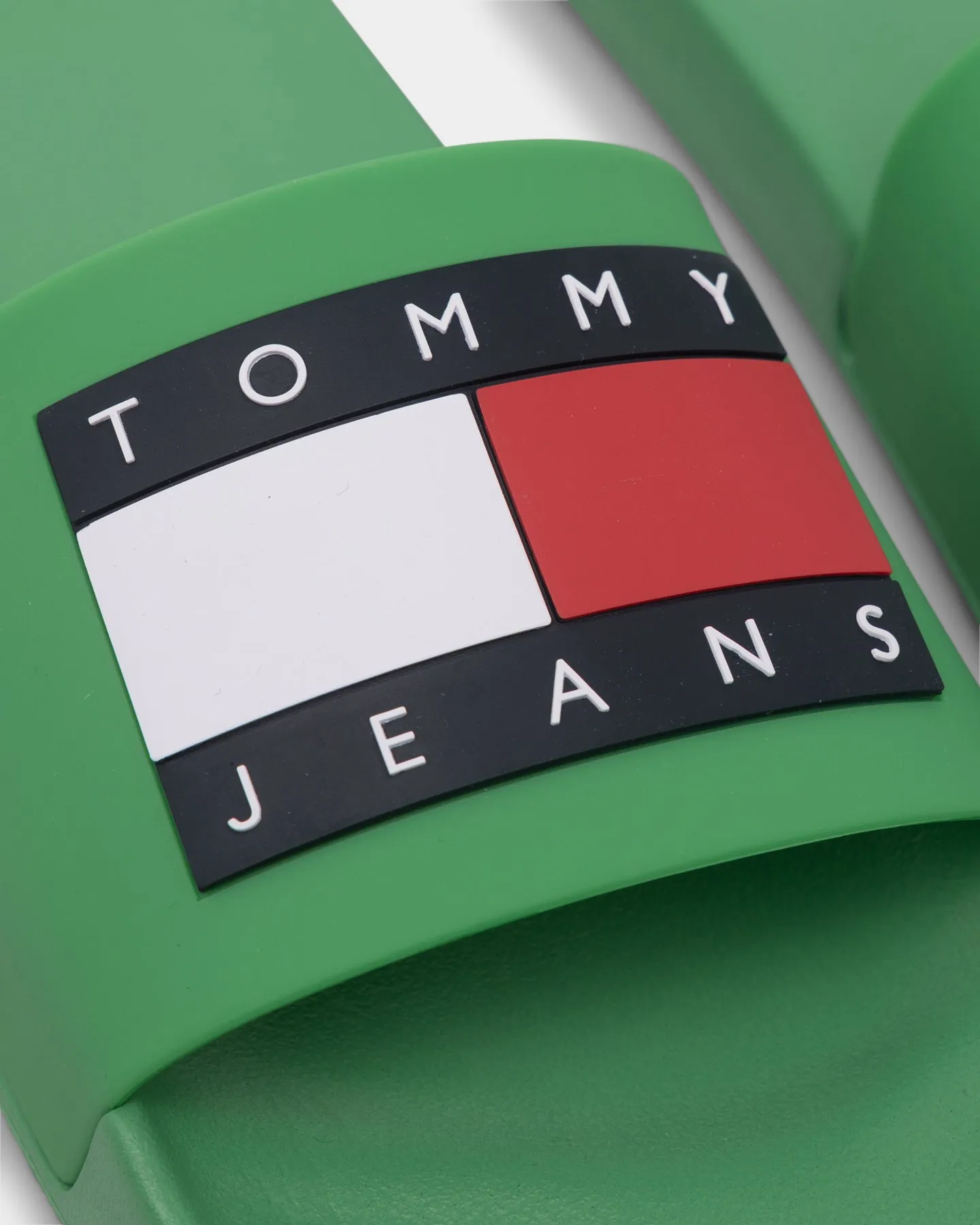 Tommy Jeans Essential Pool Slide Coastal Green Impact Resistance Padded collar
