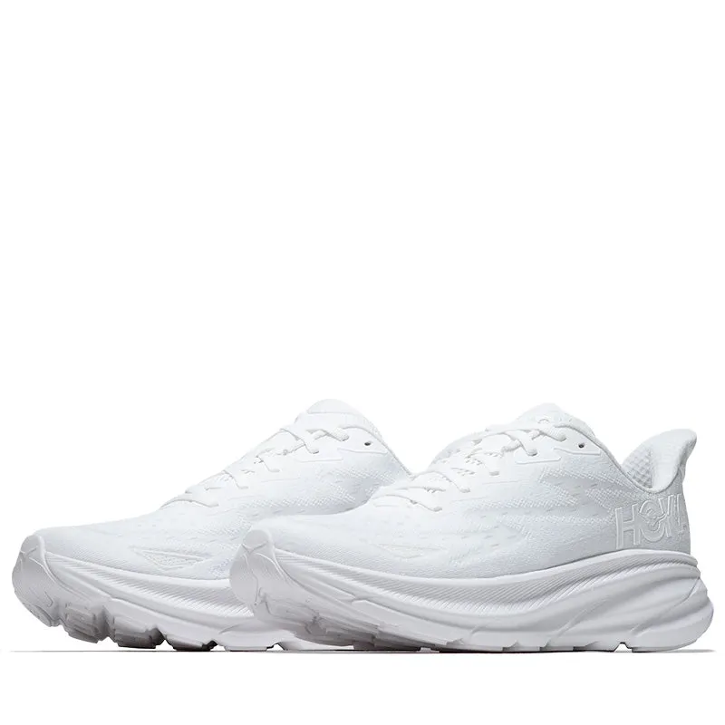 Shock Diffusion Midsole Lightweight Comfort Hoka Clifton 9 - White/White