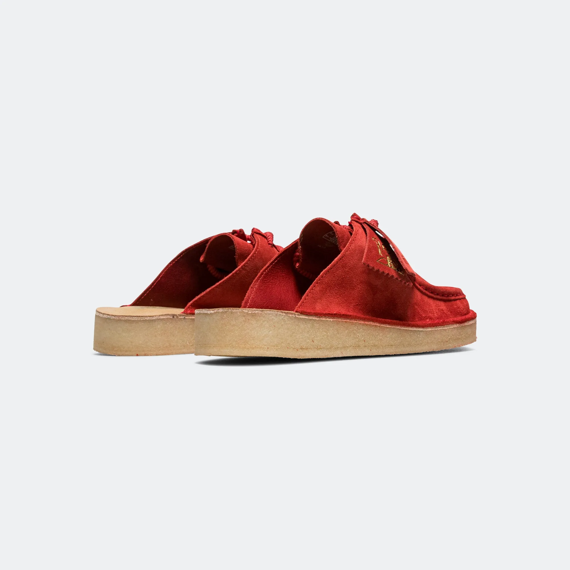Womens DSRTNomad Mule - Red Suede Lifestyle Trend Smooth Form