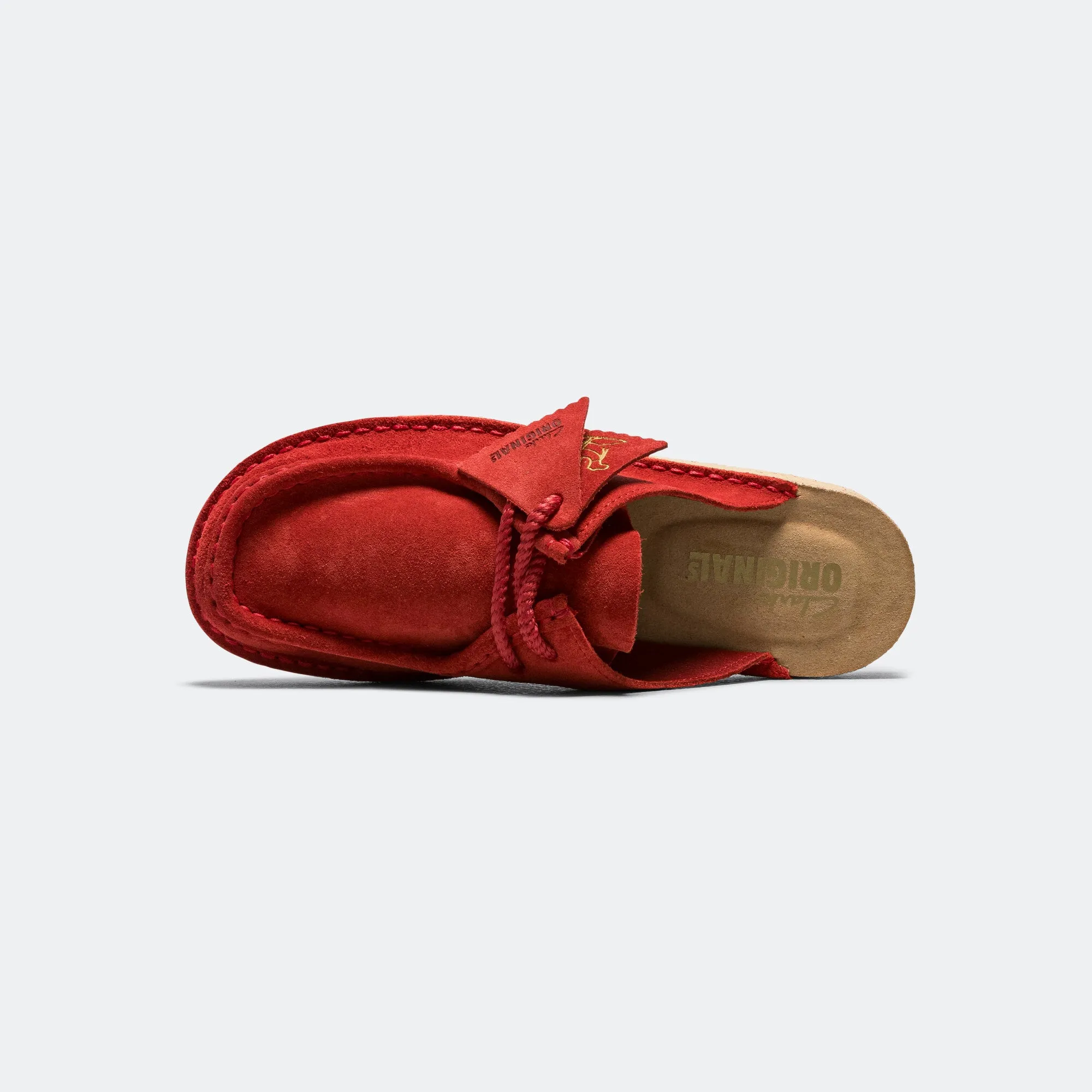Womens DSRTNomad Mule - Red Suede Pull   Tab