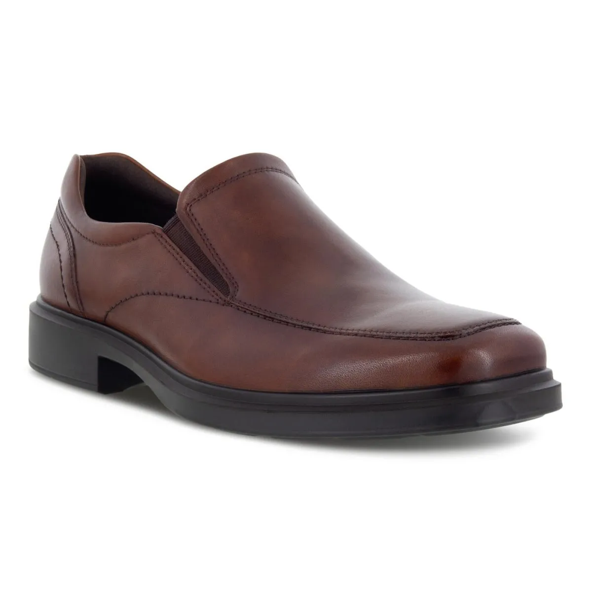 Heel Ease Calm Shade ECCO Men's Helsinki 2.0 Apron Toe Slip-On Brown