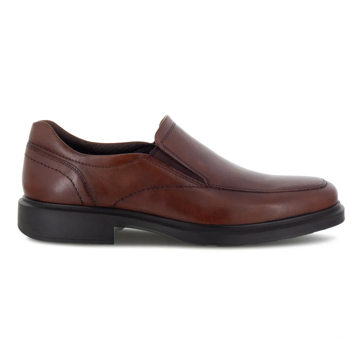 ECCO Men's Helsinki 2.0 Apron Toe Slip-On Brown Dance Floor Lift Add
