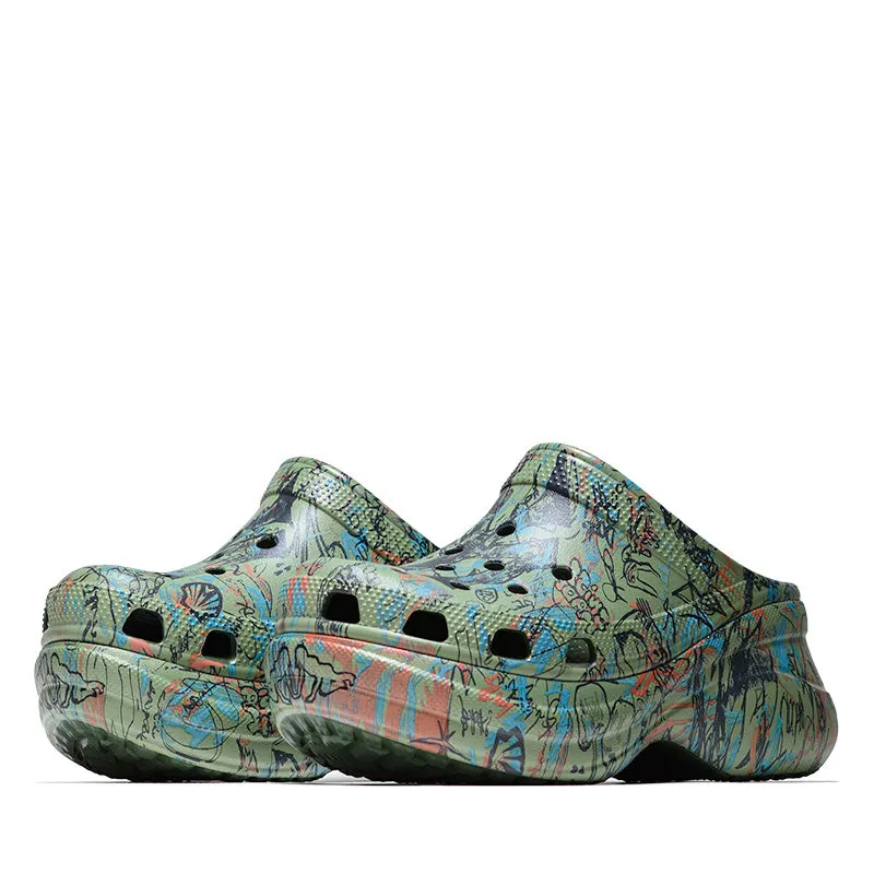 Comfortable Footwear for Every Day Mowalola x Crocs Bae - Forest