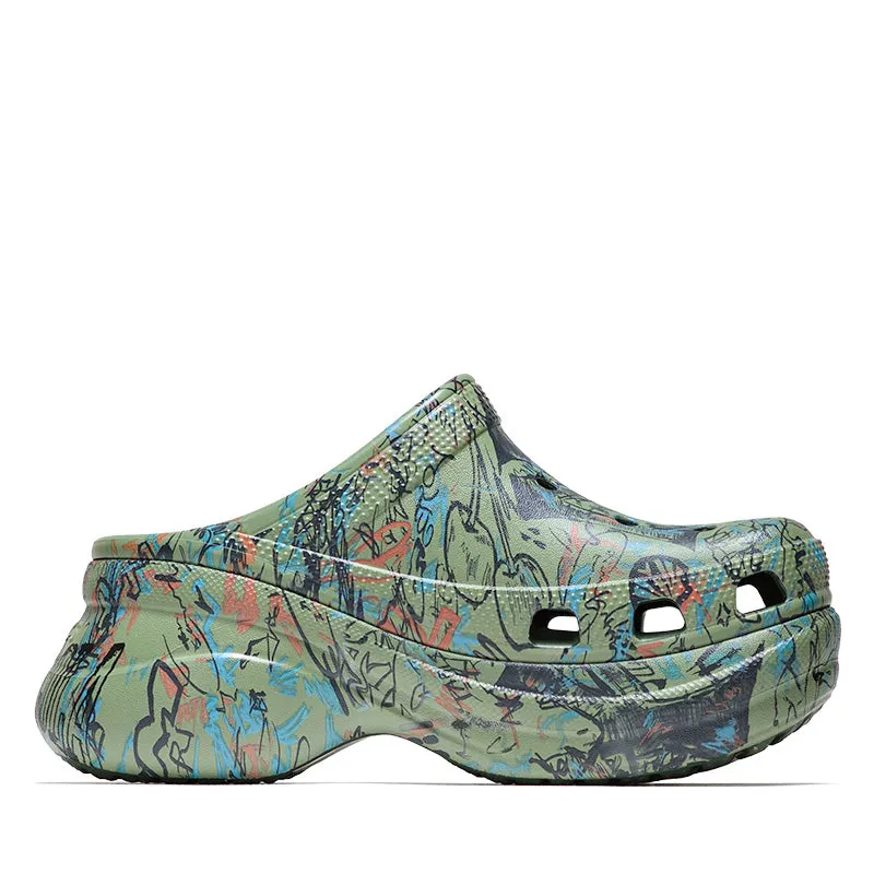 Mowalola x Crocs Bae - Forest Moist Safe