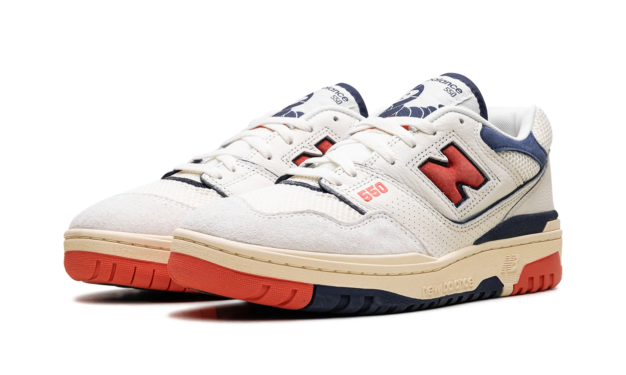 550 "Sea Salt Pack Blast Red" narrow - width options shoes Flexible Footwear