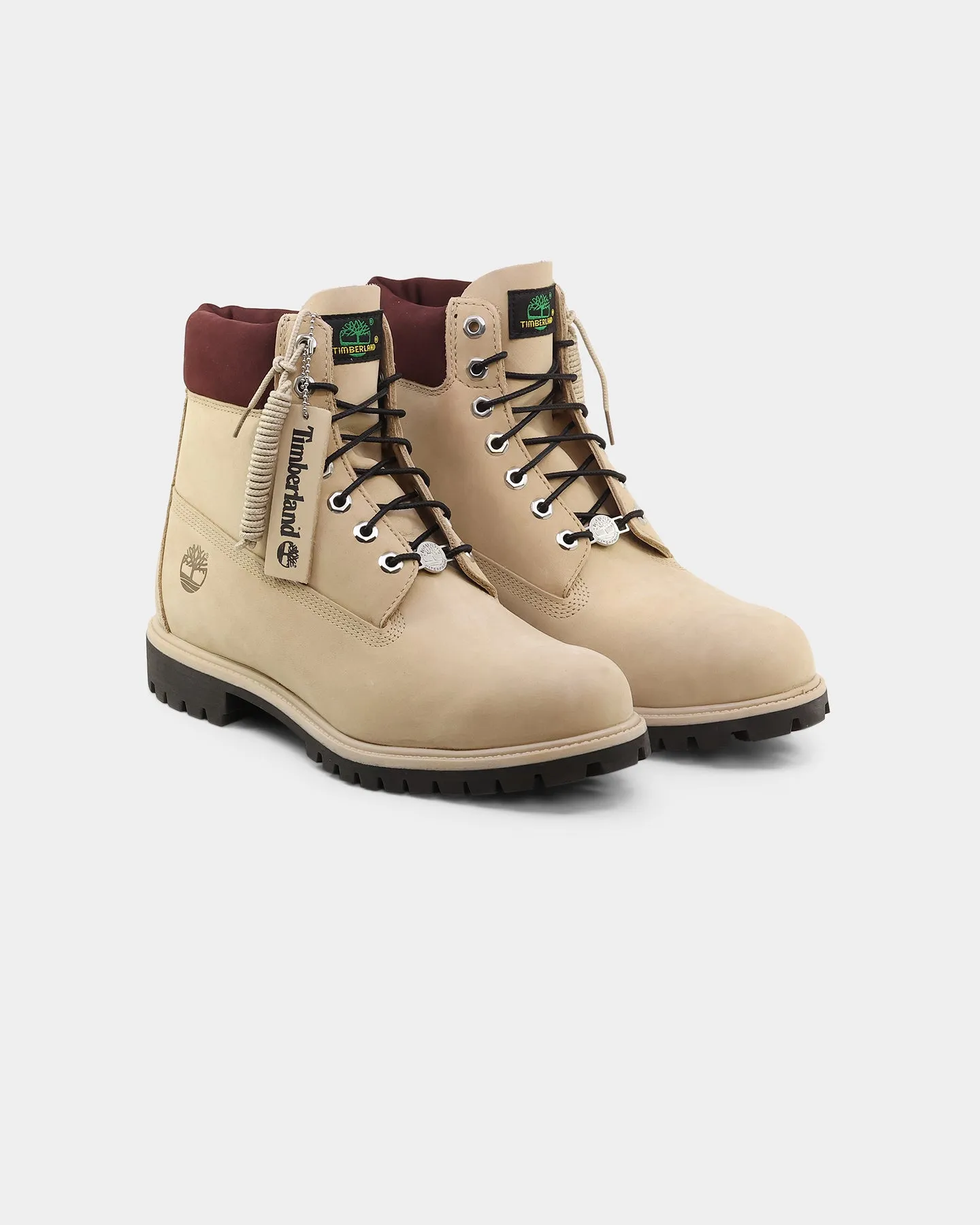 Timberland 6" Premium Boot Light Beige Nubuck mud proof