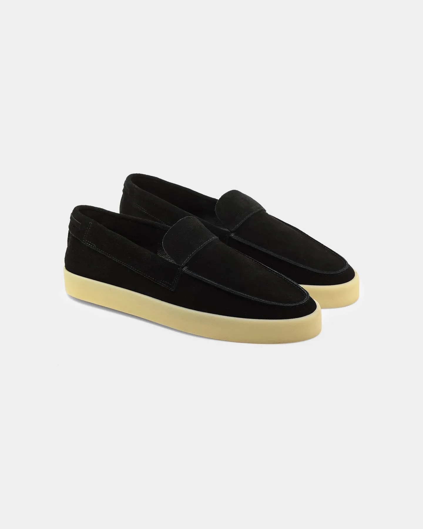 Daily Comfort Saint Morta Hemisphere Suede Slip On Loafer Black/Gum