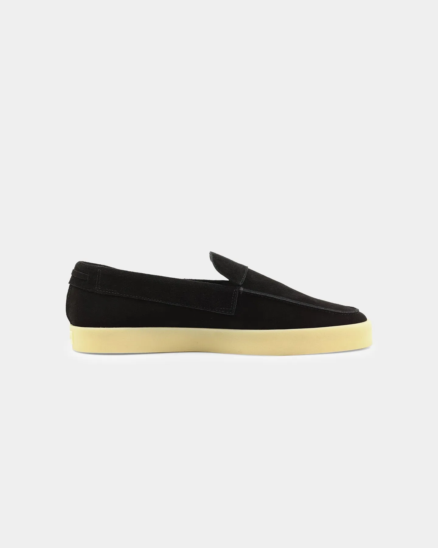 Earth Mood Saint Morta Hemisphere Suede Slip On Loafer Black/Gum