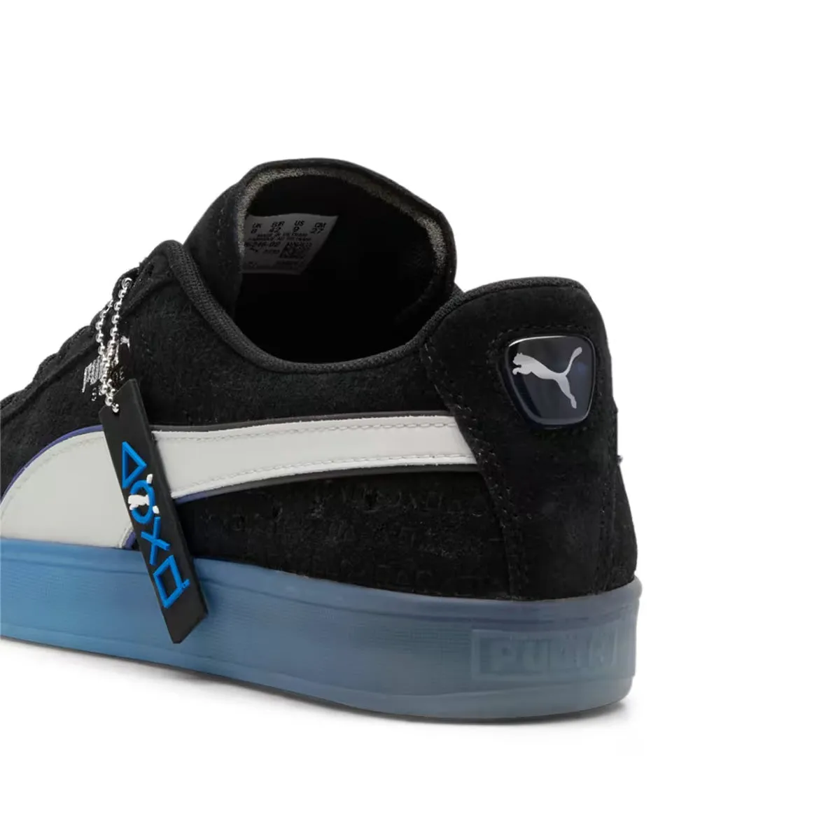 Zip Up Comfort Ankle   Playstation Suede 'Black Glacial Gray'