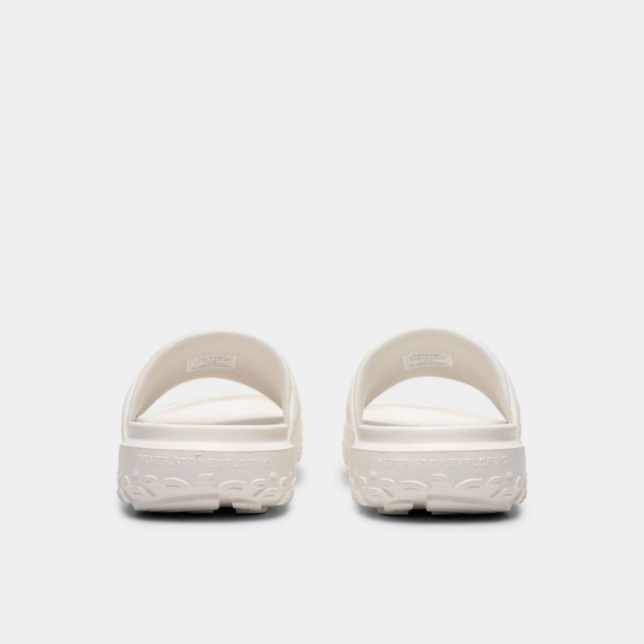 The North Face Women's Never Stop Cush Slide / White Dune Toe Guard Greek Ease
