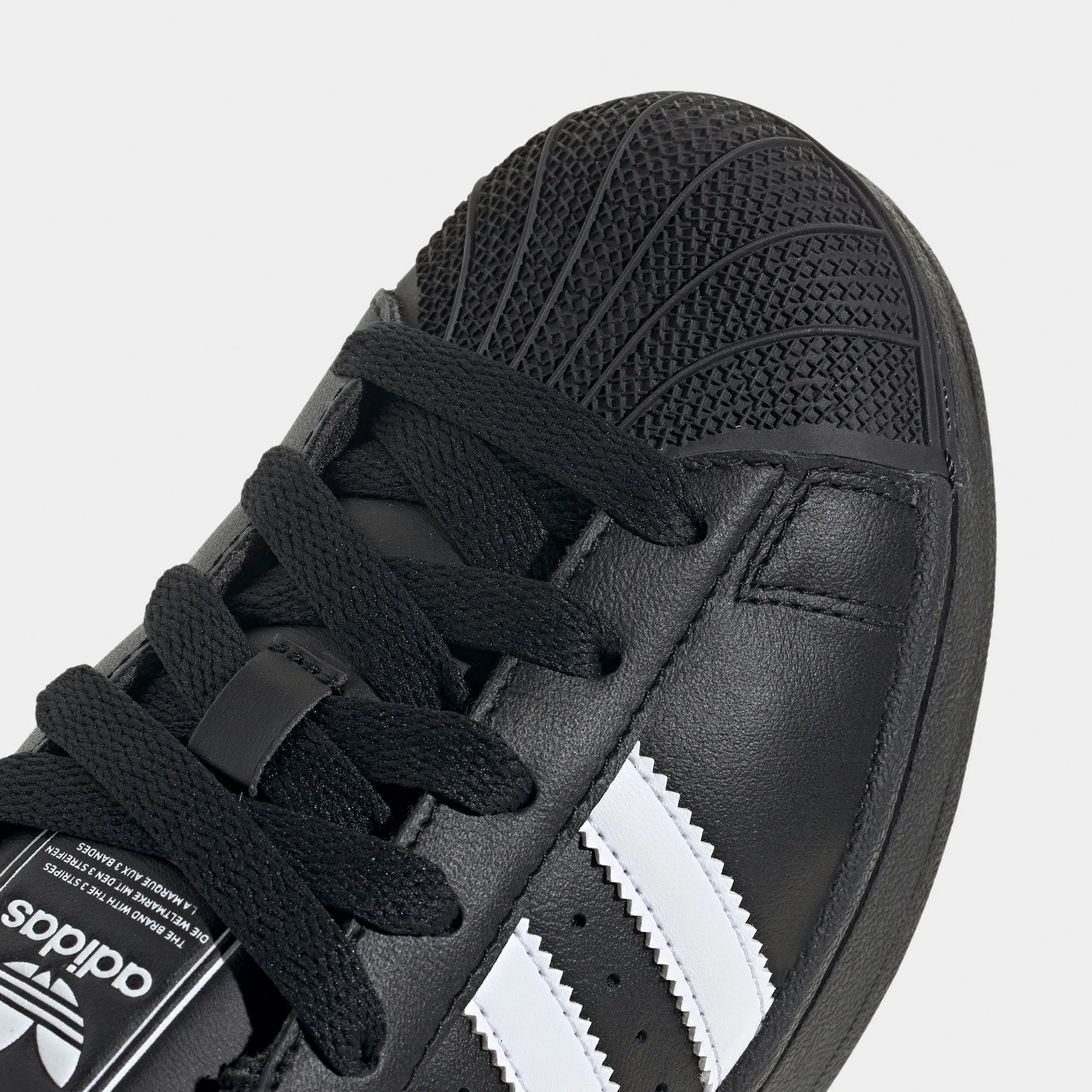 adidas Juniors' Superstar II Core Black / White Surf Mode Reinforced