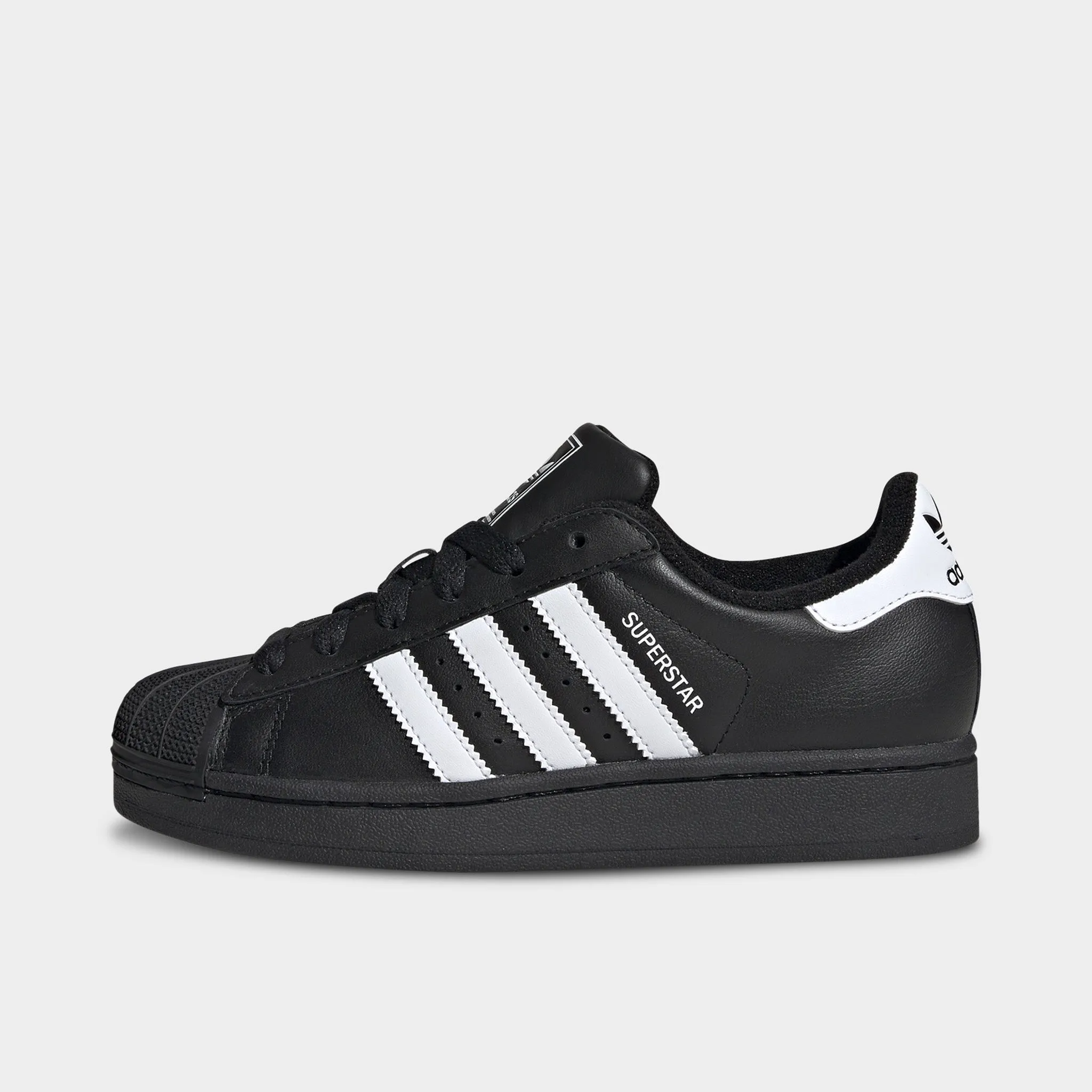 adidas Juniors' Superstar II Core Black / White Test Step Street Cool