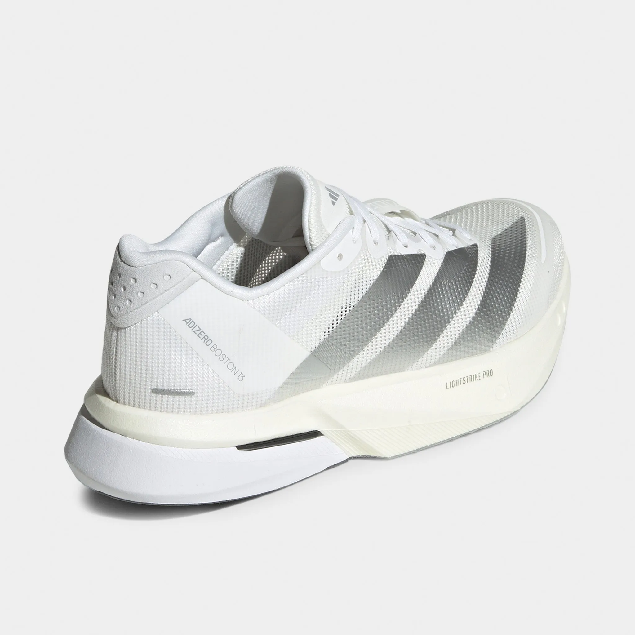 adidas Women's Adizero Boston 13 White / Matte Silver - Dash Grey Holiday Outfit