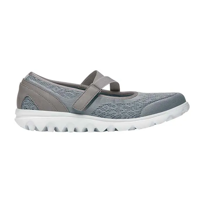Womens Propet Travelactiv Mary Jane in Silver Neutral Vibe Fashion Appeal