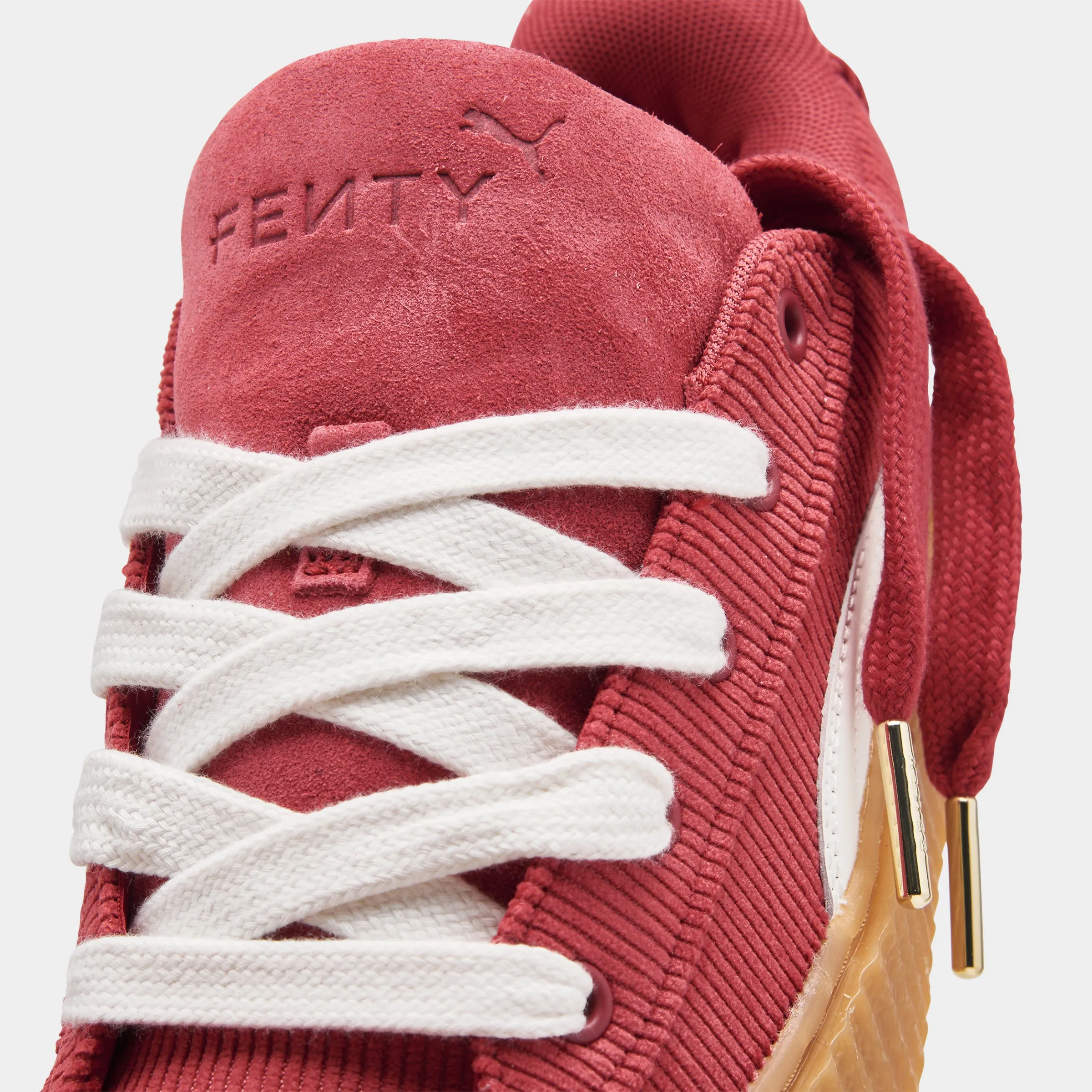 PUMA x FENTY Juniors' Creeper Phatty Corduroy Club Red / Warm White - Gum Clear Glow