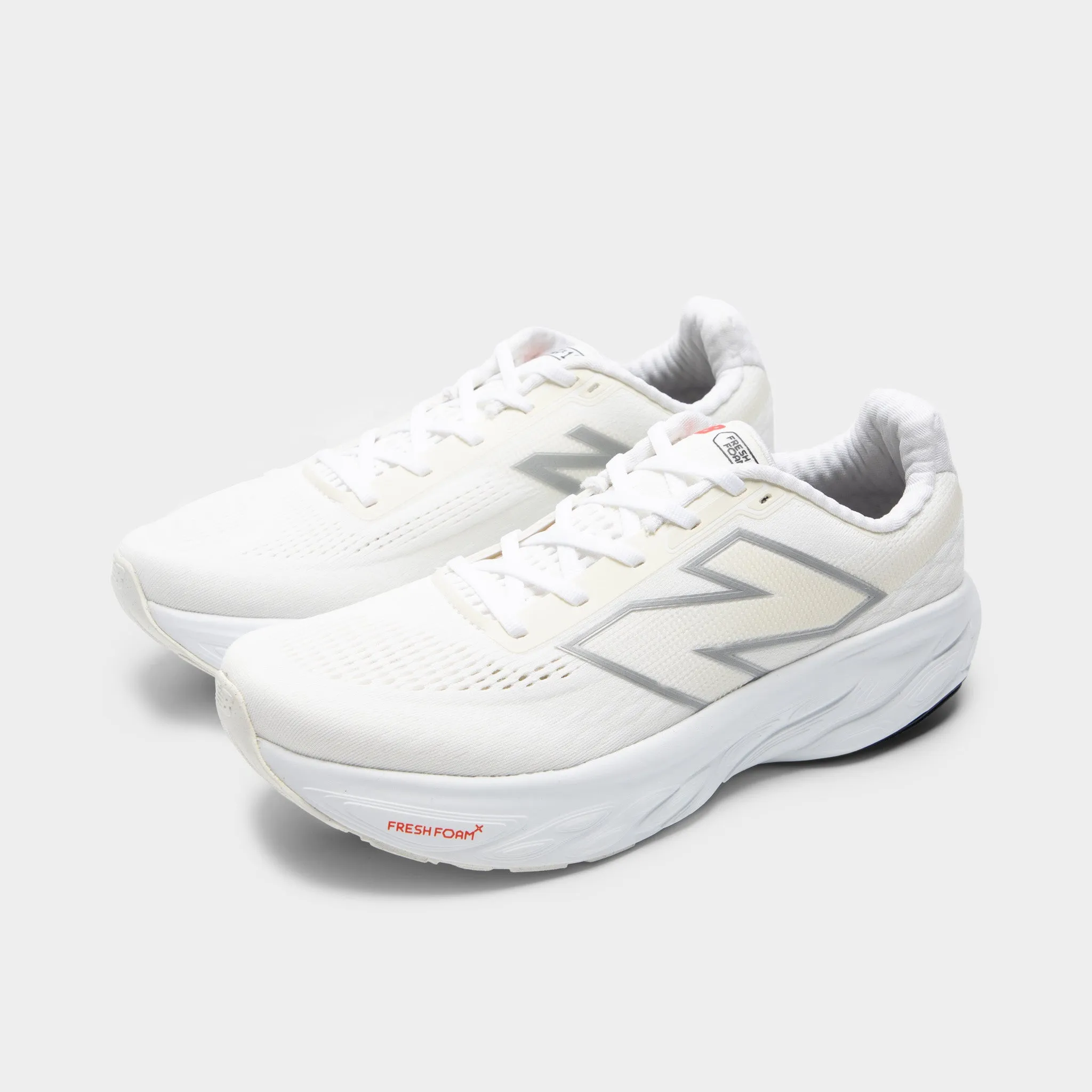 New Balance Fresh Foam X 1080v14 White / Silver Lace Up Comfort toe