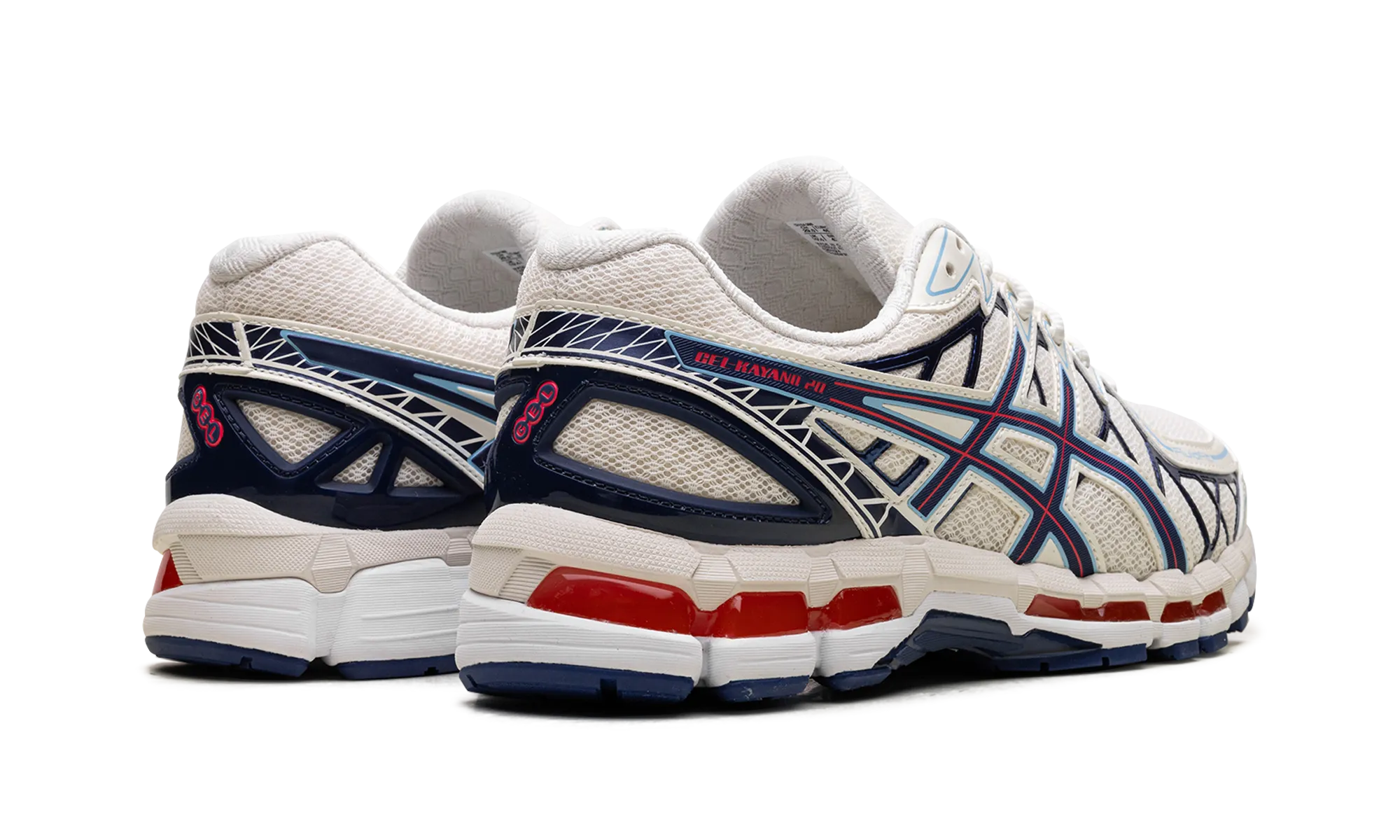 Gel Kayano 20 "Cream Deep Marine" Bend Step Fitness Ready