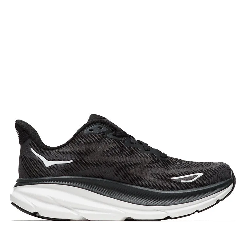Tear Resistant Mesh Balance Motion Women's Hoka Clifton 9 - Black/White
