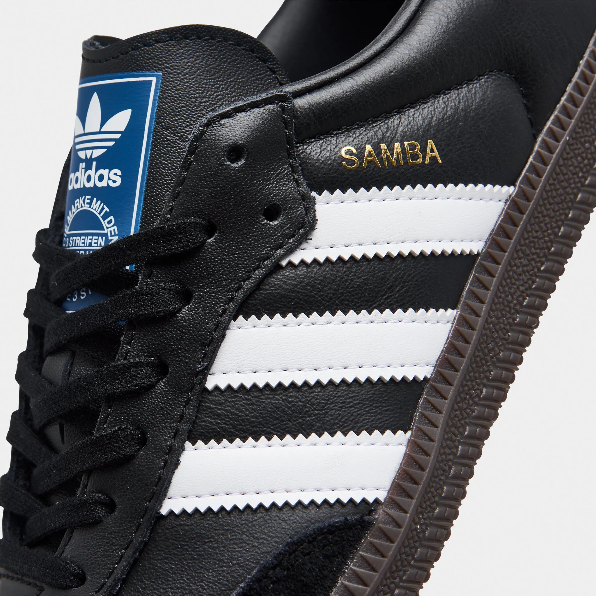 Power Flow adidas Originals Juniors' Samba OG Core Black / Cloud White - Gum
